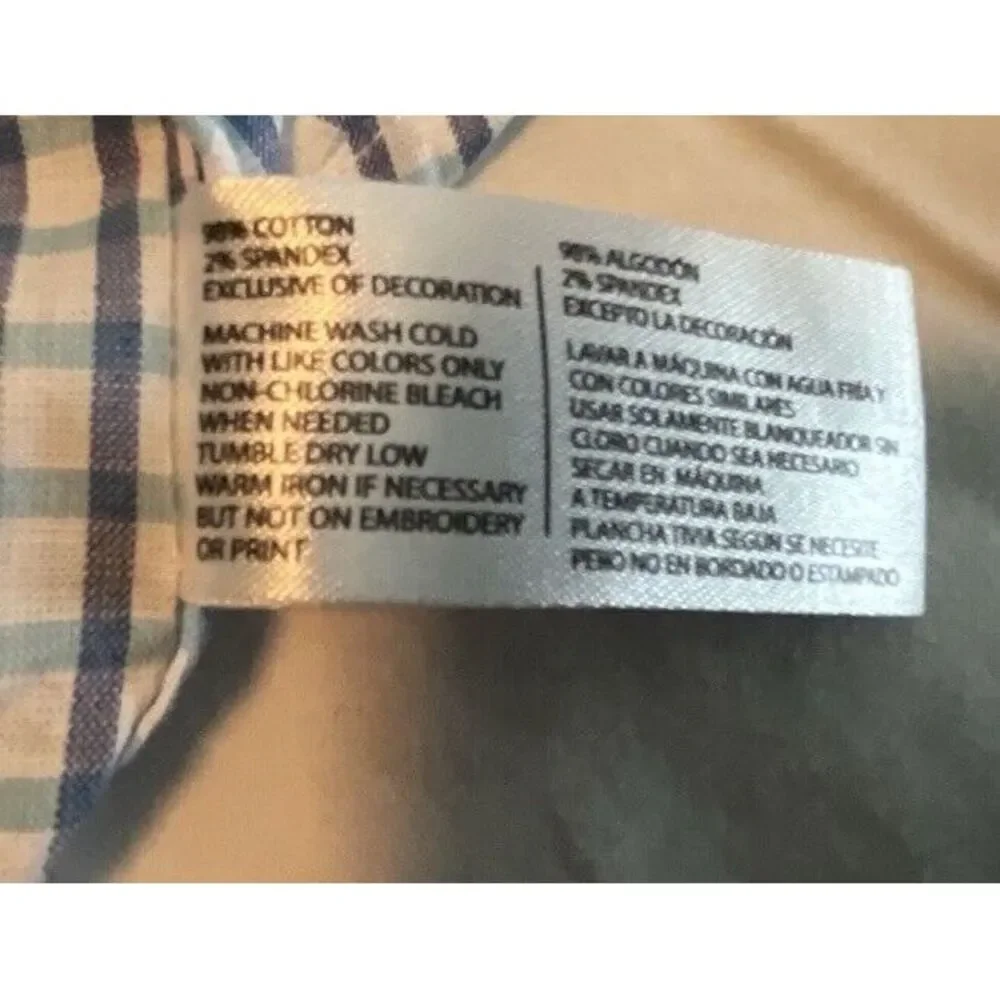 US POLO ASSN Blue Plaid Button Down Shirt - Men's Size 3X - Picture 6 of 7